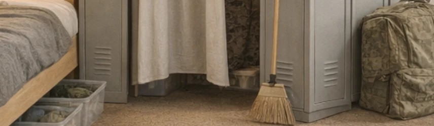 Cleaning Barracks