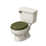 Toilet reminder for the Barracks Bathroom Inspection Checklist