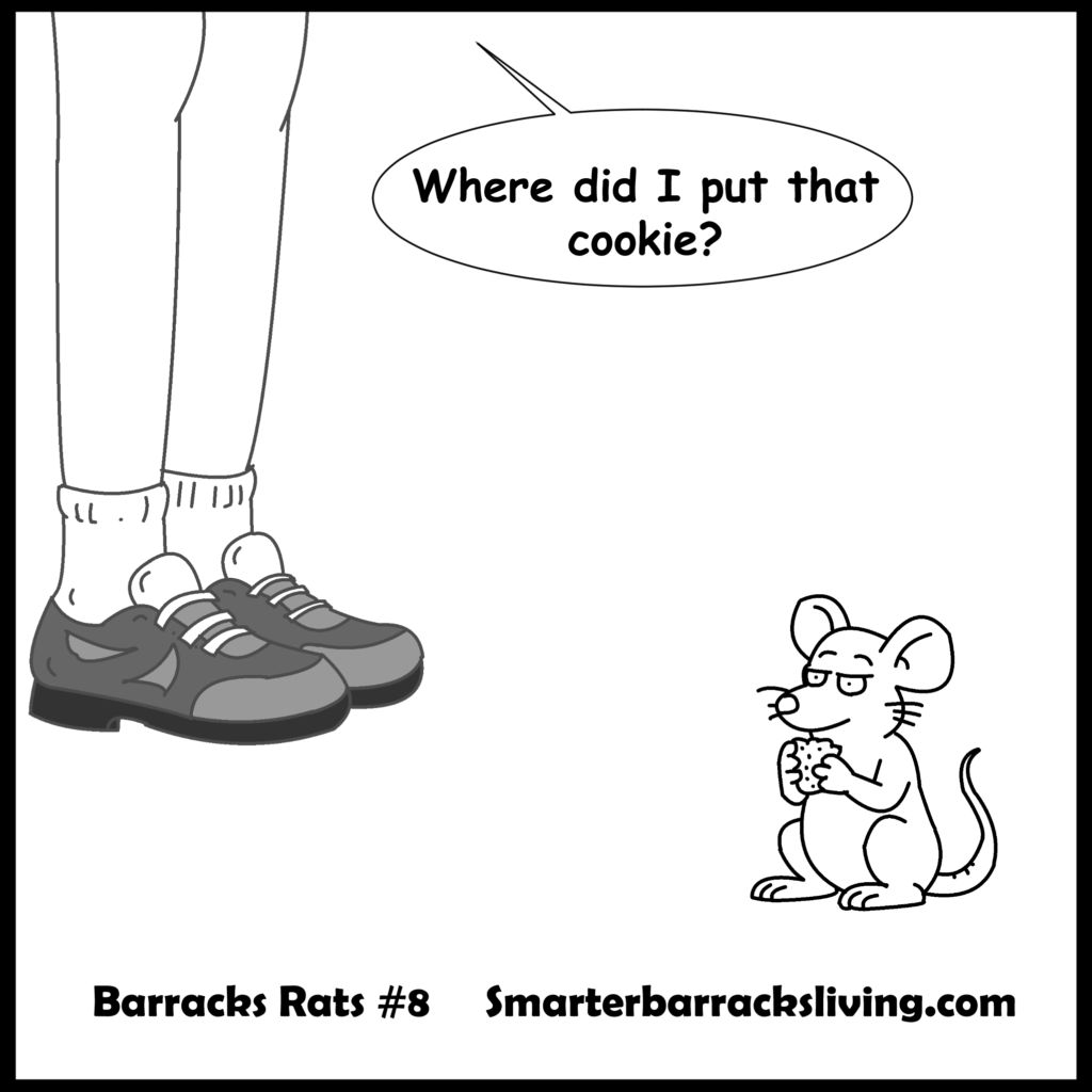 Barracks Rats  a military comic strip Issue 8, Ratty finds a cookie